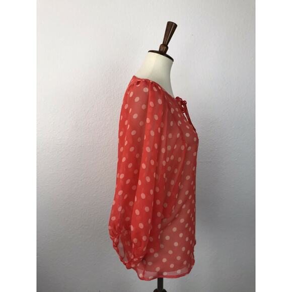 Hi There From Karen Walker Semi Sheer Polka Dot Top - Picture 3 of 6